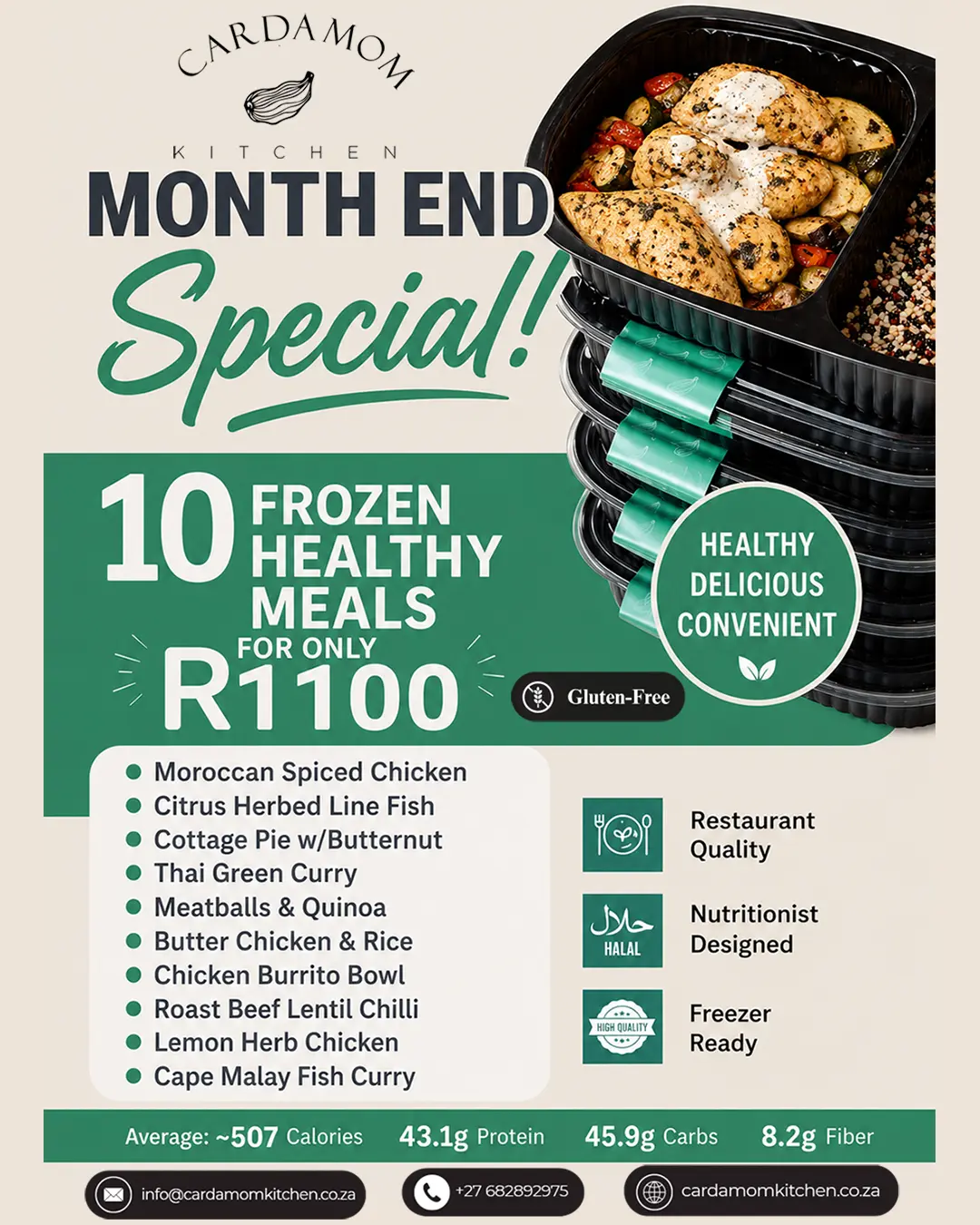Month End Frozen Meal Package - Frozen Meals