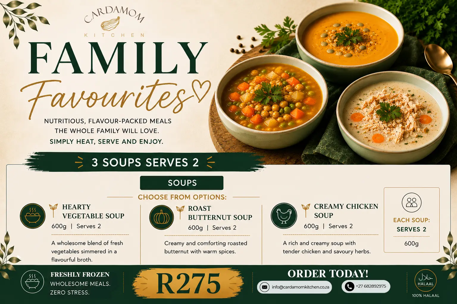 Family Favourites (Soup Combo) - Frozen Meals